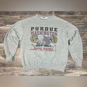 Vintage Crewneck 2001 Rose Bowl Purdue vs Washington - JanSport - Large - GUC